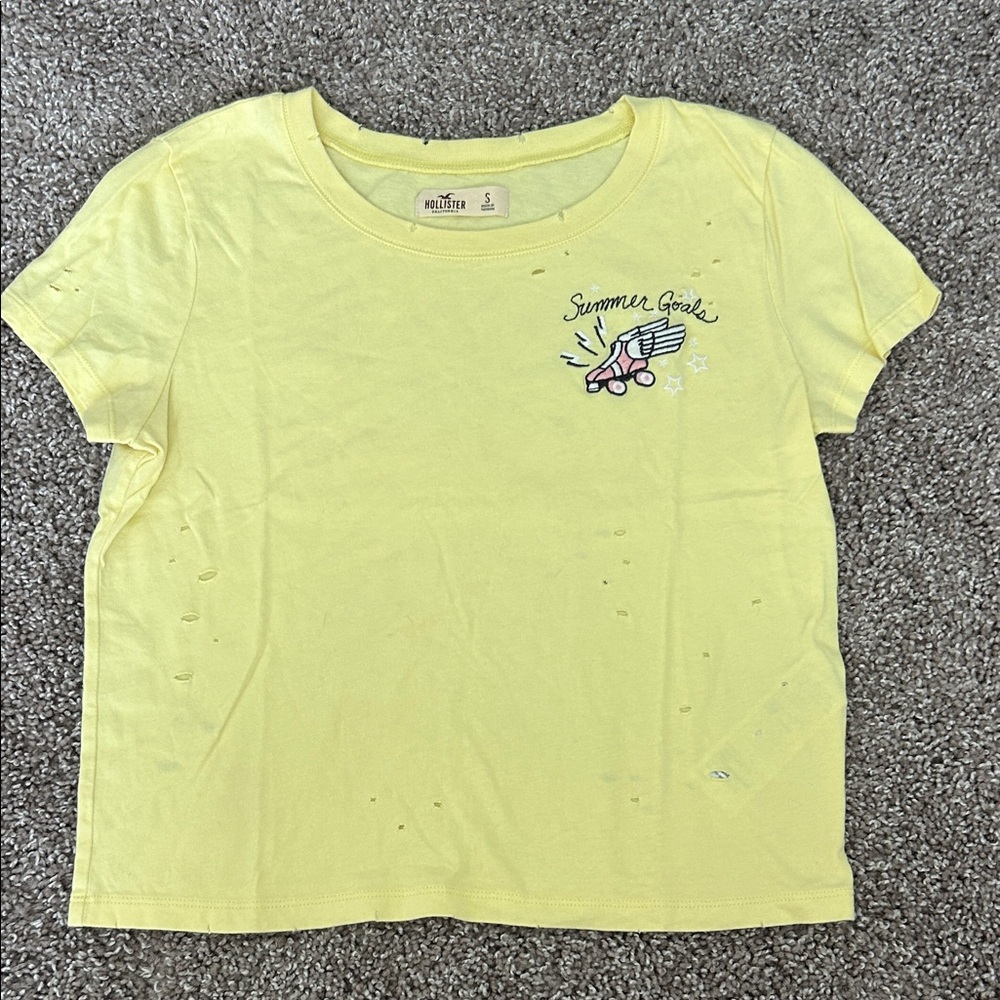 Hollister retro Yellow Roller Rink Tee